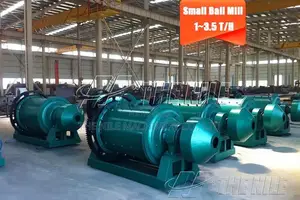 Hot Sale 1-3.5 T/H Wet Ball Mill for Stones Minerals Ore