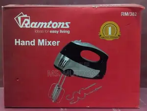 RM382 Ramtons Hand Mixer 300watts Warranty 1year)