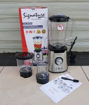 Signature 3 in 1 Blender With Chopper Grinder 600watts