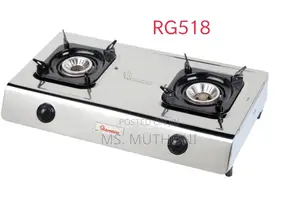 RG518 Ramtons Double Burner Gas Cooker