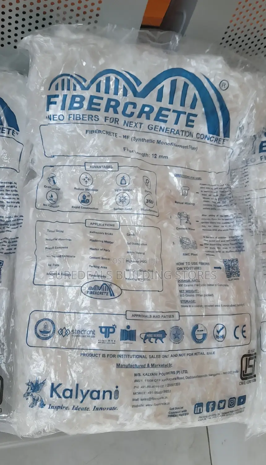 Polypropylene Micro Fiber Mesh 12mm