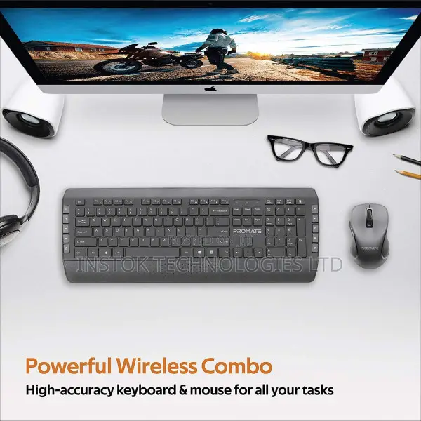 Promate Procombo-10 Wireless Keyboard Mouse Combo