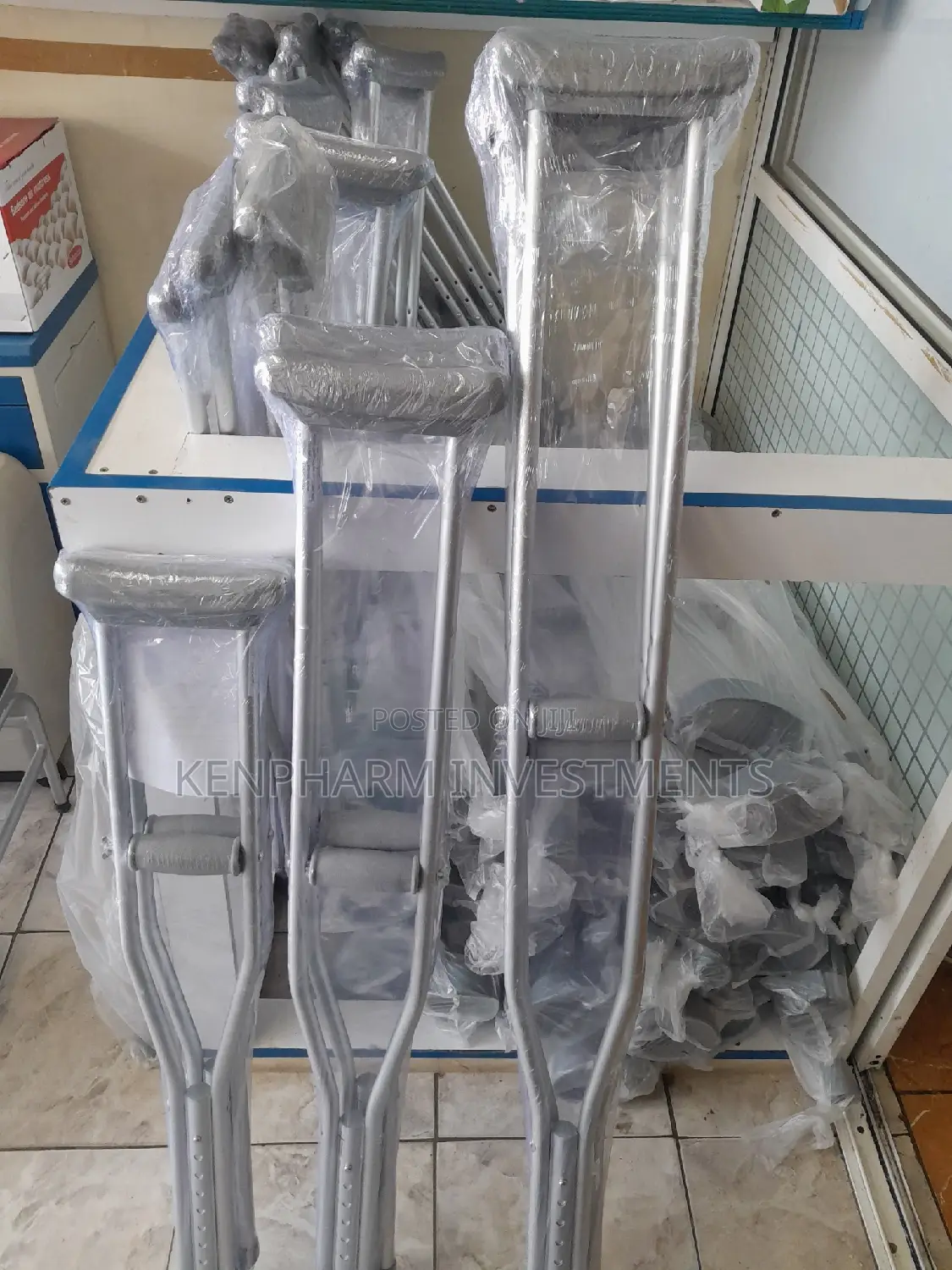 Pair of Auxiliary Crutches