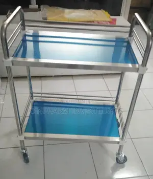 2 Shelves Hospital Trolley