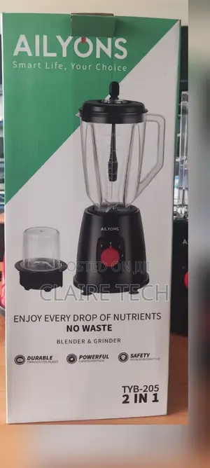 Black 2in 1 Blender Ailyons