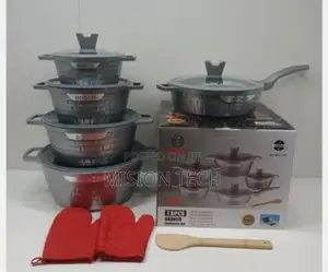 Bosc Quality 13pc Cookware Set With Silicon Lid Covers