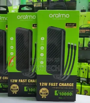 Oraimo Slice Link 10,000mah Power Banks With Built-in Cables