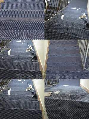 Blue Dotted Wall to Wall Floor Carpets for Indoor Carpeting