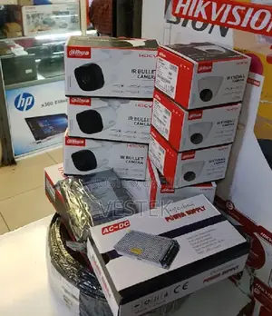 New 2mp Dahua CCTV 4 Camera Set Full Package Kit 2MP Camera
