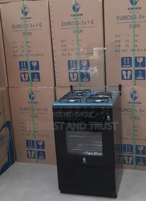 50×55 Euroken 3+1 Standing Cooker With Electric Oven