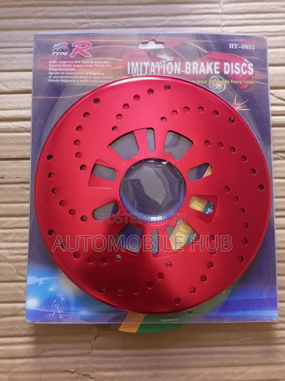 2pcs Universal Breakdisk Covers Red