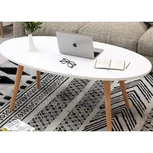 Modern White Shee Ovel Table