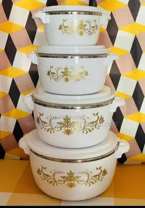 4 Casserole 4pcs Insulated Hotpots-Stainless Steel Inside.