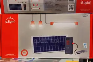 *Dlight D100 Solar Light With 3bulbs, Lithium Battery