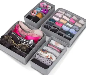 4 PCS Drawer Organizers Divider,Organizer and Storage Boxes