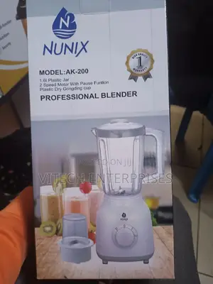 Nunix Powerful Blender 2 in 1 With Grinder Machine 1.5l