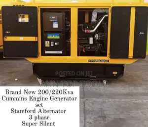 Cummins Engine Generator Stamford Alternator 3phase 220kva