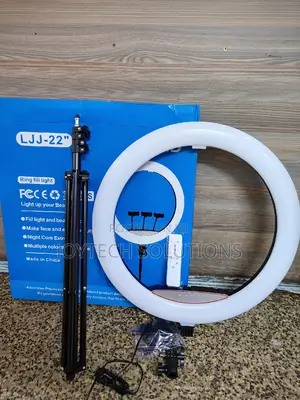 22 Inches Ring Light Stand . Three Phone Holders