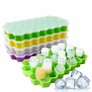 Silicone Ice Cube Tray With Lid, Ice Cube Mold