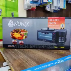Nunix 3 in 1 Multifunction Breakfast Maker Machine+Grill,Tea