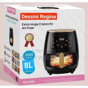 *Glass Oven Dessini Air Fryer 8 Litres*