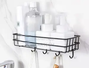 Bathroom Shelf Organiser / Kitchen Organizer With Hooks