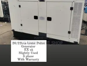 Lister Petter 22kva Ex Uk Generator Slightly Used