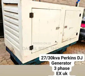 Perkins Generator 30kva 3phase EX UK Super Silent