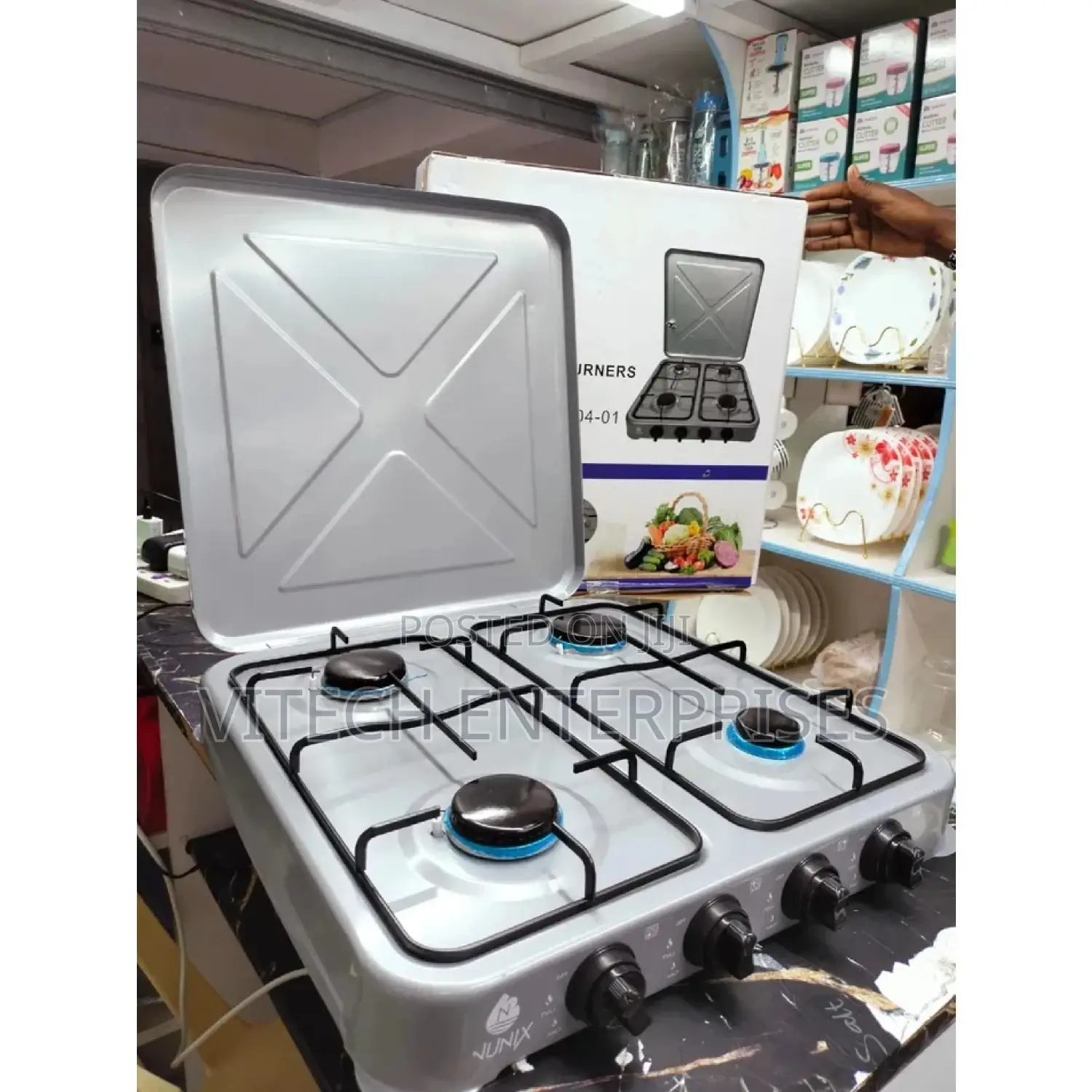 Nunix 4 Burner Table Top Gas Cooker