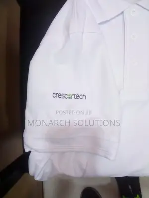 White Polo/Logo Embroidered