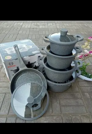 10 Pieces Silicone Bosch Cookware With Glass Lids