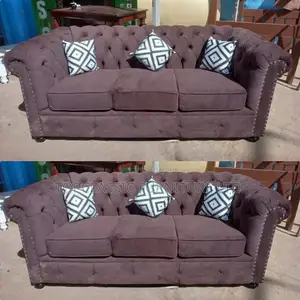 3-Seater Chester Sofas+Free Throw Pillows