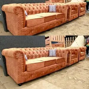 3-Seater Chester Sofas+Free Throw Pillows