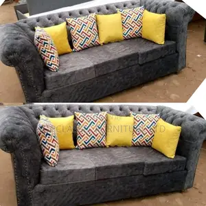 3-Seater Chester Sofas+Free Throw Pillows