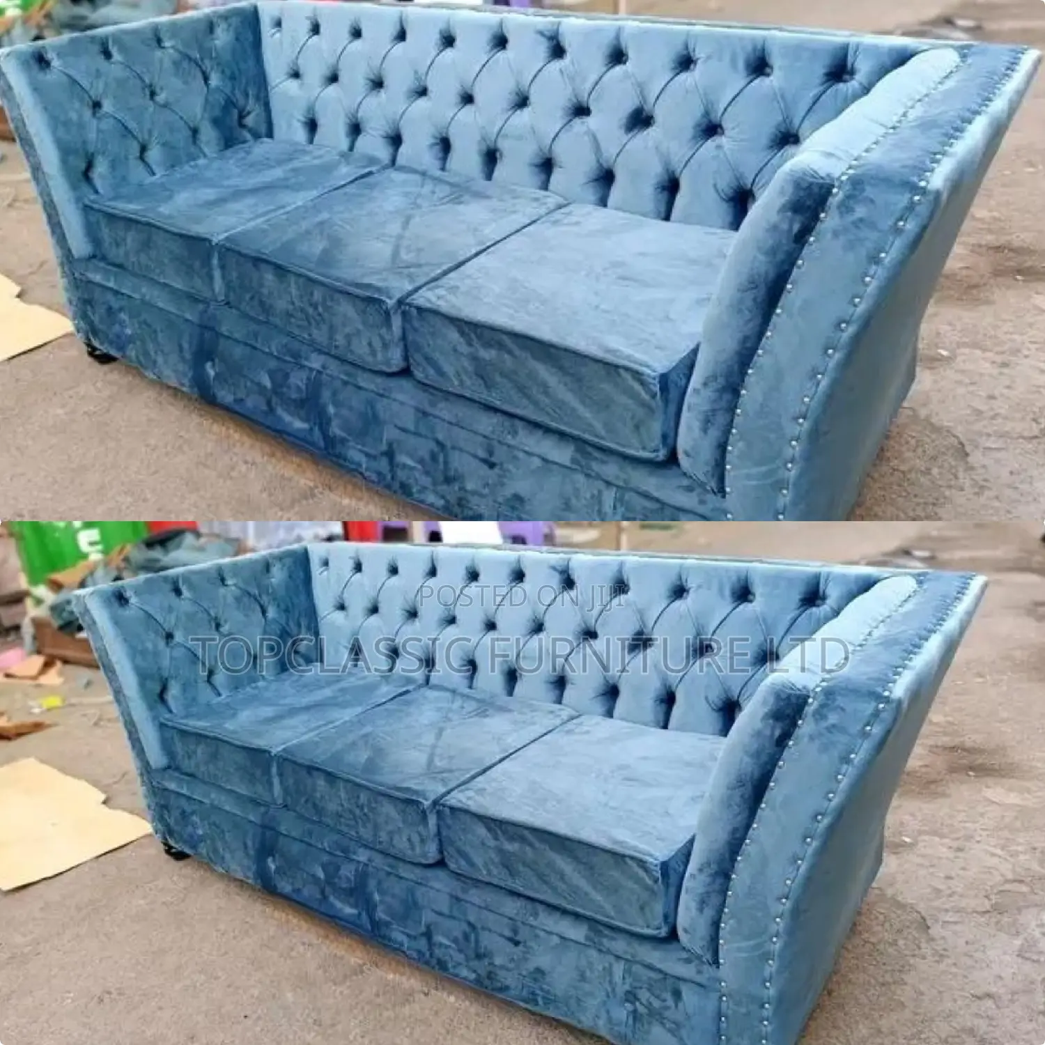 3-Seater Chester Sofas+Free Throw Pillows
