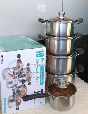 Jamesport Heavy Duty 10PCS Stainless Steel Pot Set.