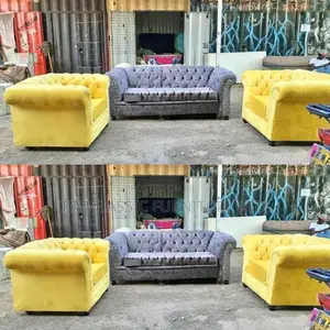 3-Seater Chester Sofas+Free Throw Pillows