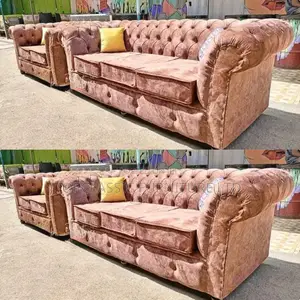 3-Seater Chester Sofas+Free Throw Pillows