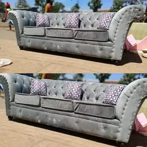 3-Seater Chester Sofas+Free Throw Pillows