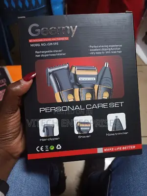 Geemy Rechargeable Hair Shaving Machine, Shaver- 3 in 1
