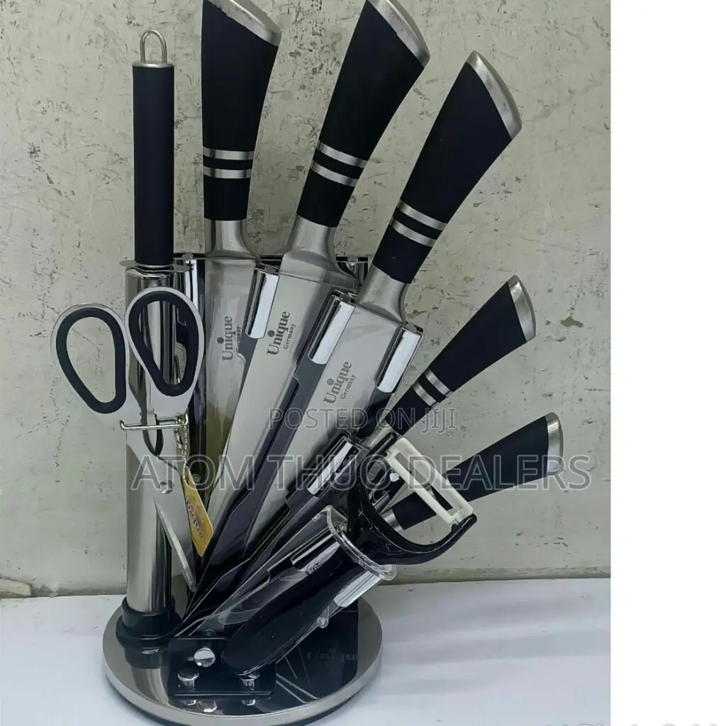 Black Unique Knife Set