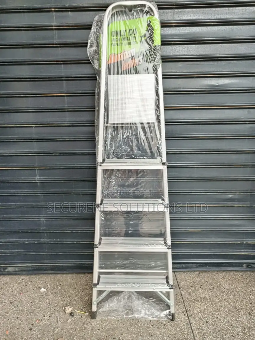 Aluminium 5steps Free Stand a Type Ladder