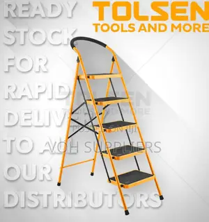 Tolsen 62685 5 Step Steel Ladder 150 KGS/ 5 Steps