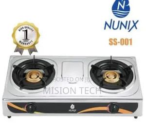 Nunix Auto Ignition 2 Burner Gas Cooker