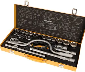 Tolsen 15141 Industrial 24 PCS 1/2" Drive Socket Set 1/2"