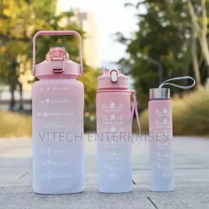Motivational Water Bottle Large With Time Marker