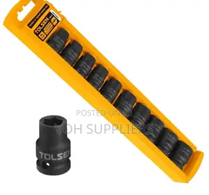 Tolsen 18295 Industrial 10pcs 1/2" Drive Impact Socket Set