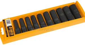 Tolsen 18296 0pcs 1/2" Drive Deep Impact Socket Set