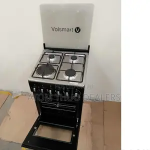 Black Volsmart 3+1 Standing Cooker With Electric Oven