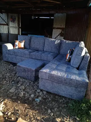 6 Seater Coner Seat Blue